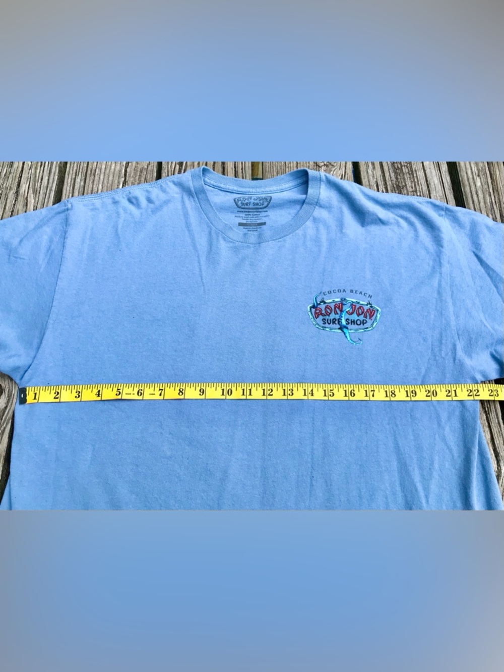 Mens XL RON JON SURF SHOP Blue Octopus Graphic Tee Shortsleeve Tshirt - Picture 6 of 7